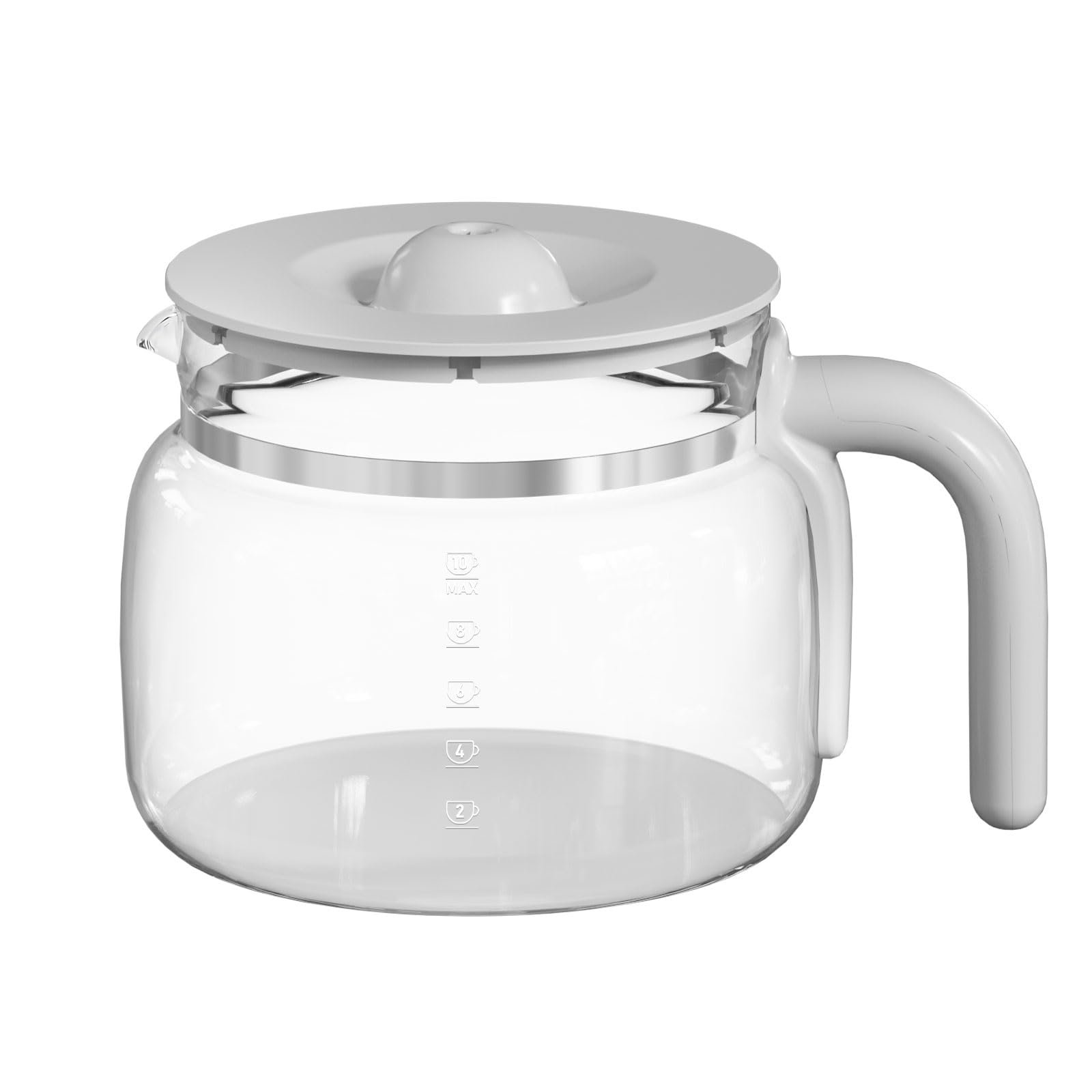 10 Cup Coffee Maker Carafe Replacement Pot Compatible with DCGC01 Overflow Coffee Maker DCF02 DCG01